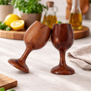 Wooden Wine Glass