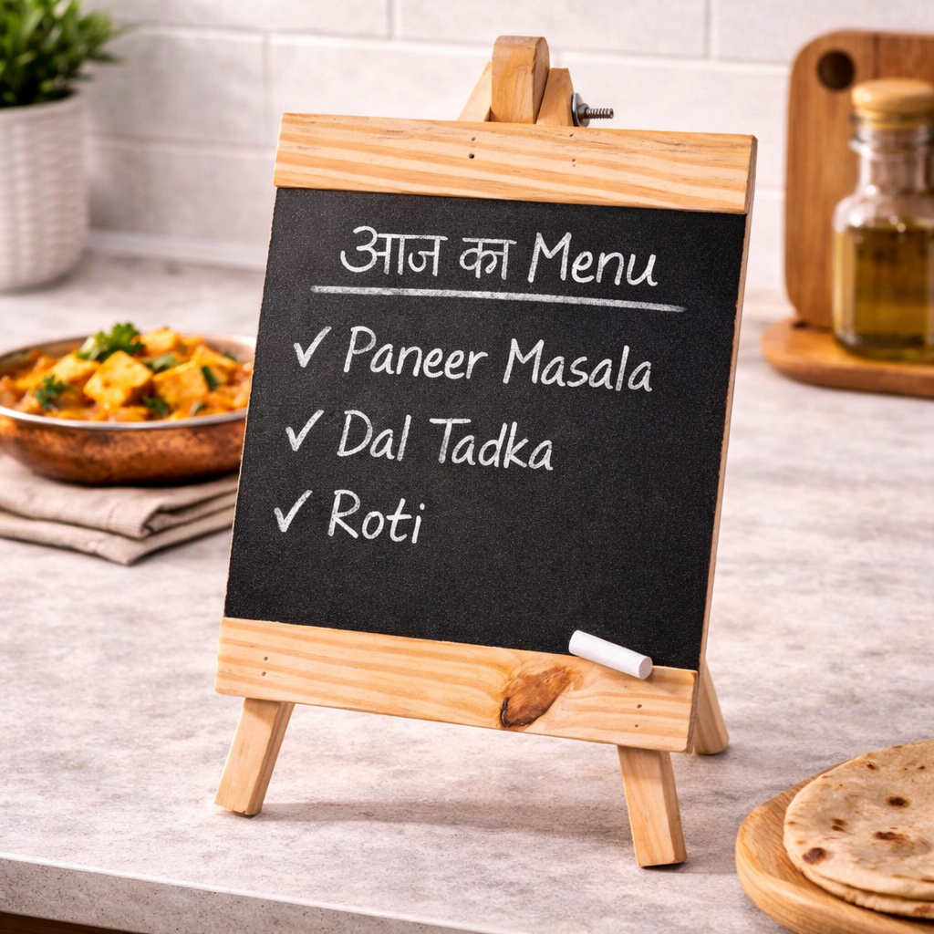 wooden tabletop chalkboard easel mini blackboard stand for menu to do list and notes